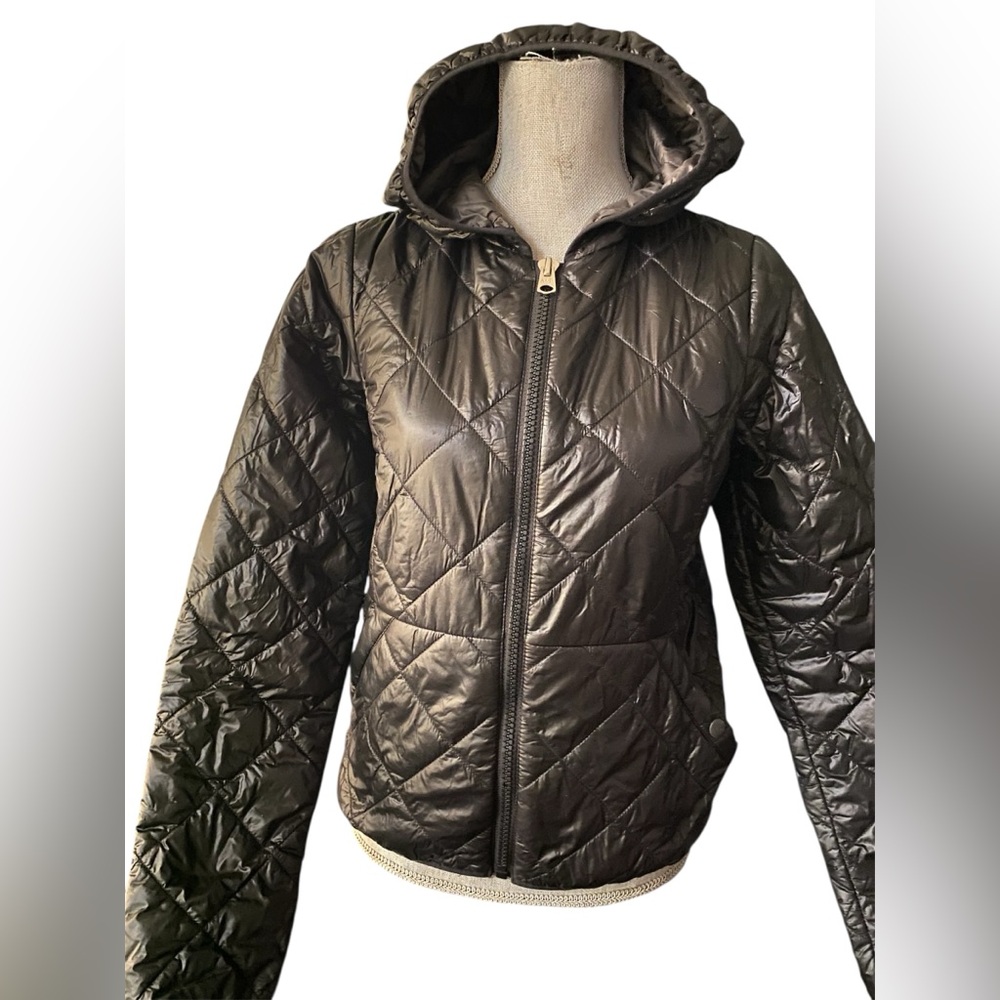 Abercrombie & Fitch Black Quilted Puffer Jacket / Coat Vintage Y2K